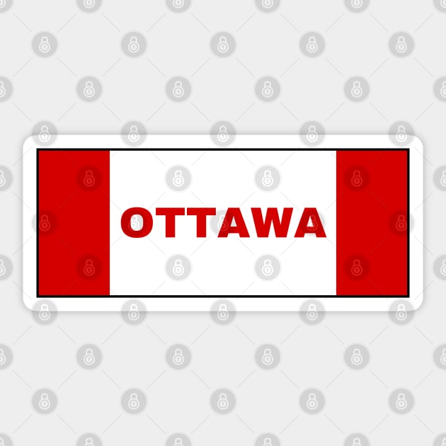 Ottawa in Canadian Flag Colors Sticker by aybe7elf